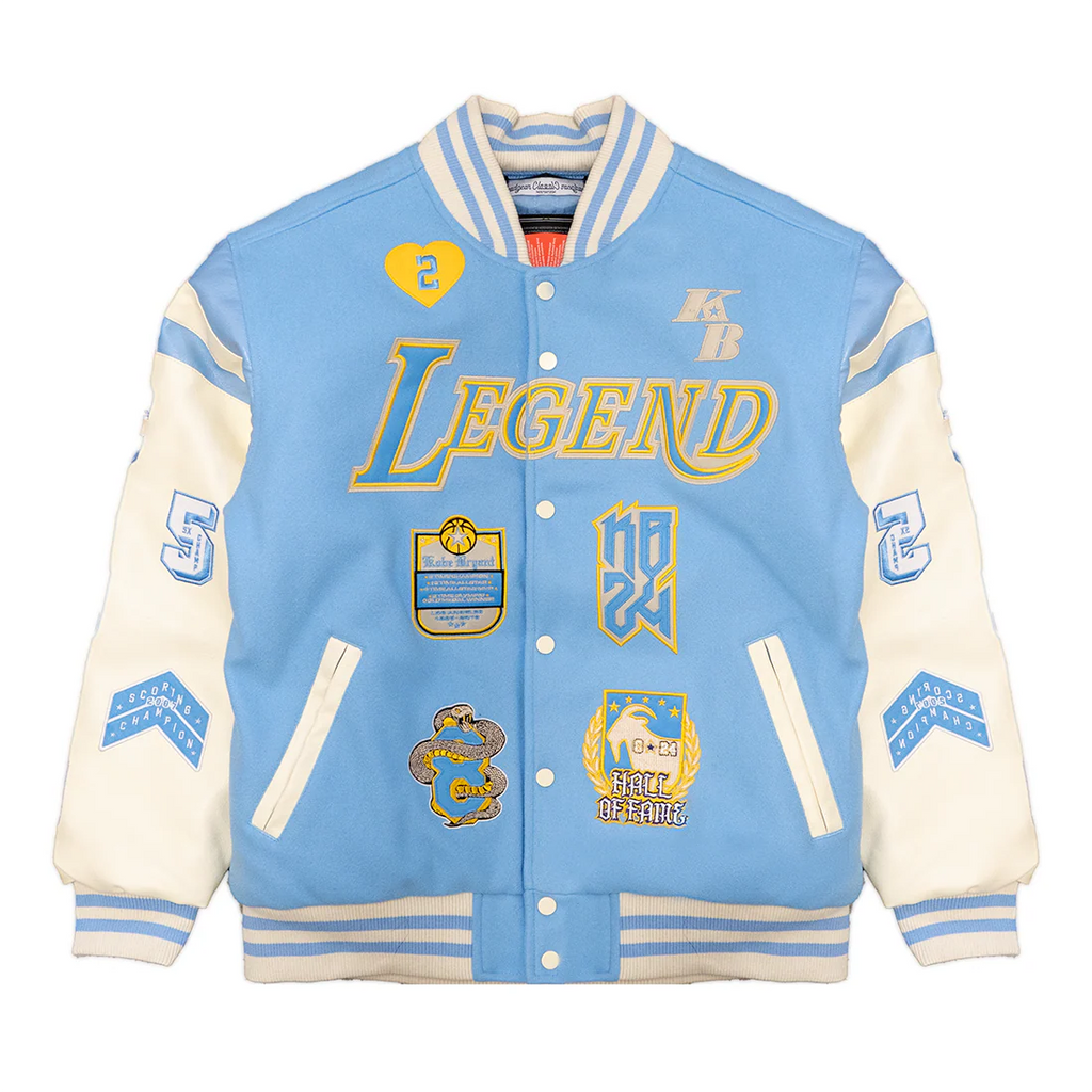Kobe Bryant Legend Sky Blue Varsity Jacket - Large & XXL