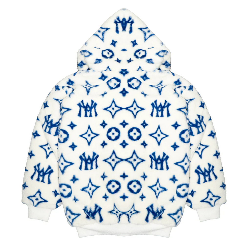 Watson Mink Monogram Hooded Jacket - Large