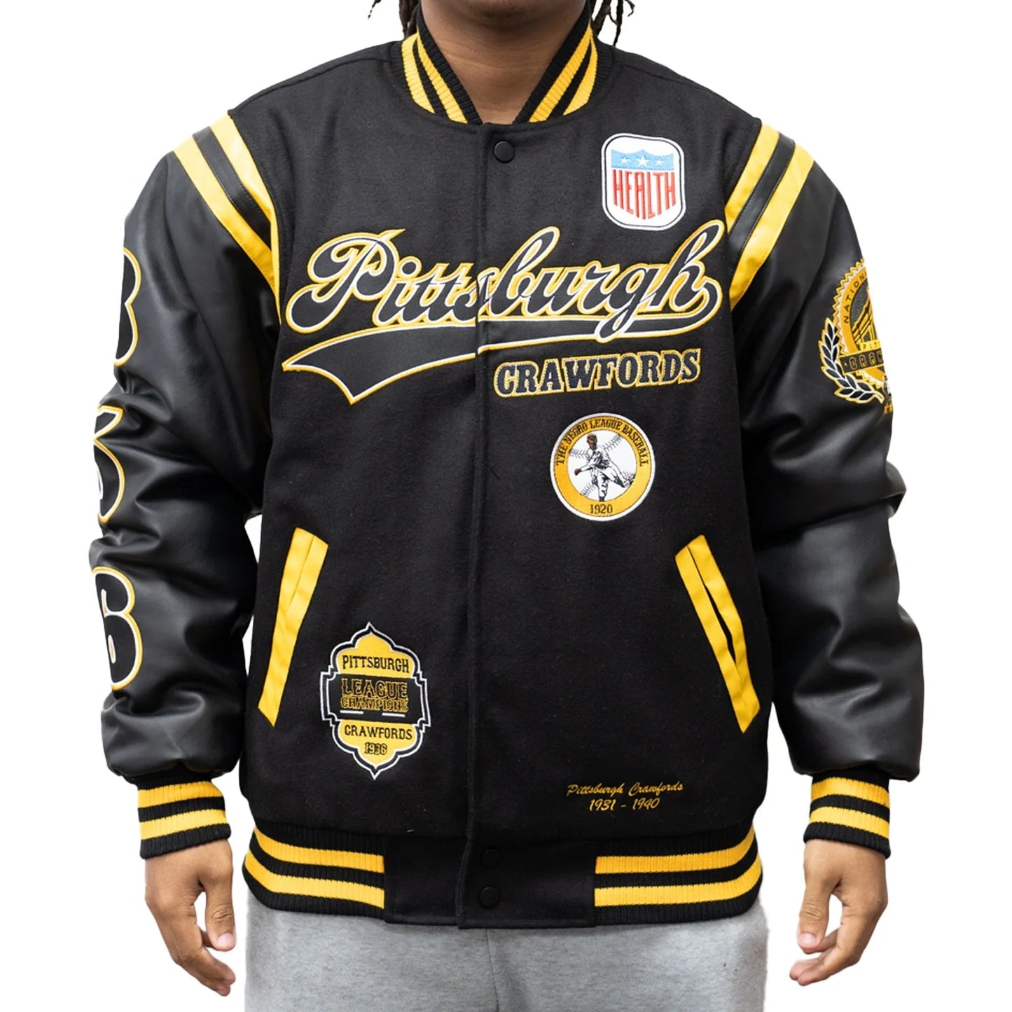 HGC Pittsburgh Negro League Varsity Jacket -  Medium